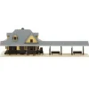 Trains|Atlas 2841 N Suburban Passenger Station Ea 3.24" x 1.25" Building Kit (Box of 2) - Model Train Junction: Quality Parts and Art Supplies