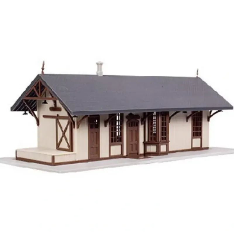 Trains|Atlas 2848 N Tan Marywood Train Station Kit - Model Train Junction: Quality Parts and Art Supplies