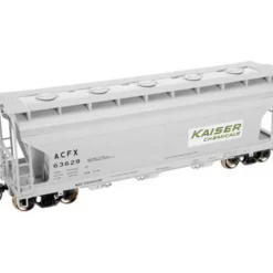 Trains|Atlas 50000534 N Trainman ACF 3560 Cov Hopper, Kaiser #63621 - Model Train Junction: Quality Parts and Art Supplies