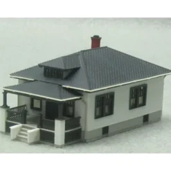 Trains|Atlas 28473 N White & Black Barb's Bungalow Built Up - Model Train Junction: Quality Parts and Art Supplies
