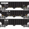 Trains|Atlas 2110 NS 90t Hopper 3pk - Model Train Junction: Quality Parts and Art Supplies