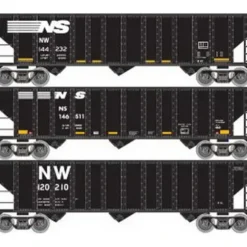 Trains|Atlas 2110 NS 90t Hopper 3pk - Model Train Junction: Quality Parts and Art Supplies