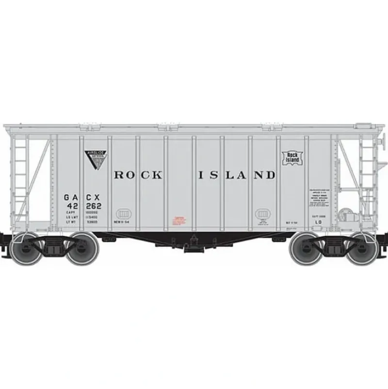 Trains|Atlas 3001060 O 40' Rock Island GATX Airslide Hopper - Model Train Junction: Quality Parts and Art Supplies