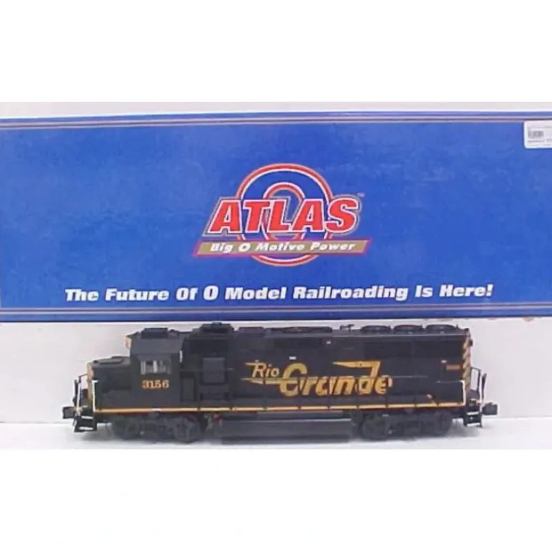 Trains|Atlas 1255 O Gauge Rio Grande Unpowered GP-60 Diesel Locomotive #3156 (3-Rail) - Model Train Junction: Quality Parts and Art Supplies
