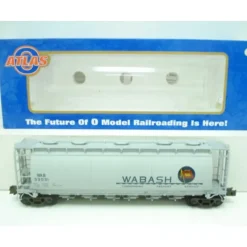 Trains|Atlas 6336-2 O Gauge Wabash 6-Bay Cylindrical Hopper #33031 (3-Rail) LN/Box - Model Train Junction: Quality Parts and Art Supplies