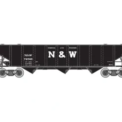 Trains|Atlas 968 O N&W 70-Ton 3-Bay Hopper - 2-Rail - Model Train Junction: Quality Parts and Art Supplies