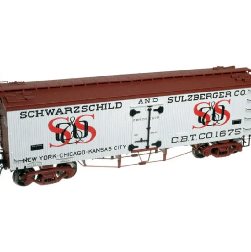 Trains|Atlas 3002405 O 2-Rail Scwarzchild & Sulzberger 36' Wood Reefer - Model Train Junction: Quality Parts and Art Supplies
