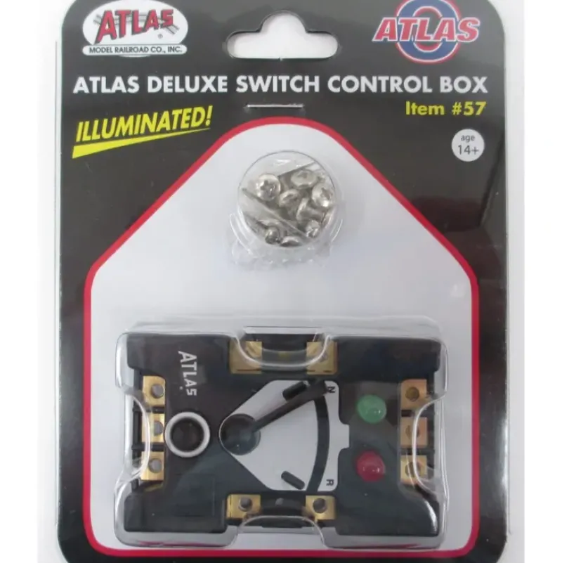 Trains|Atlas 57 O Scale Illuminated Deluxe Switch Control Box - Model Train Junction: Quality Parts and Art Supplies