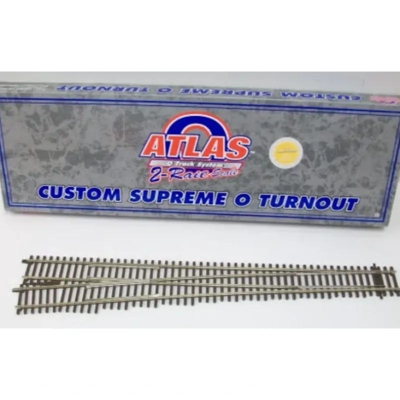 Trains|Atlas 7021 O Scale 2-Rail #7.5 Left Hand Turnout/Switch - Model Train Junction: Quality Parts and Art Supplies