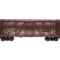 Trains|Atlas 658 O Scale Santa Fe 40' Stock Car - Model Train Junction: Quality Parts and Art Supplies