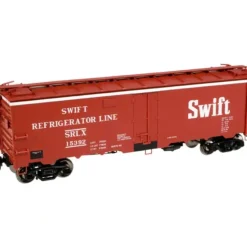 Trains|Atlas 8534-2 O Scale Swift 40' Steel Reefer #15392 (3 Rail) - Model Train Junction: Quality Parts and Art Supplies