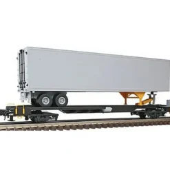 Trains|Atlas 6950 O Scale Undecorated 45' Front Runner Trailer (3 Rail) - Model Train Junction: Quality Parts and Art Supplies