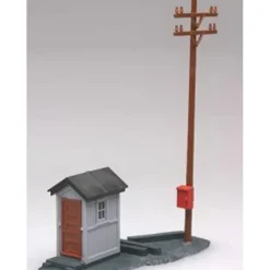 Trains|Atlas 605 Trackside Phone Shanty w/Pole - Model Train Junction: Quality Parts and Art Supplies