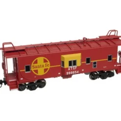 Trains|Atlas 0742 Trainman O Gauge Santa Fe Bay Window Caboose - Model Train Junction: Quality Parts and Art Supplies