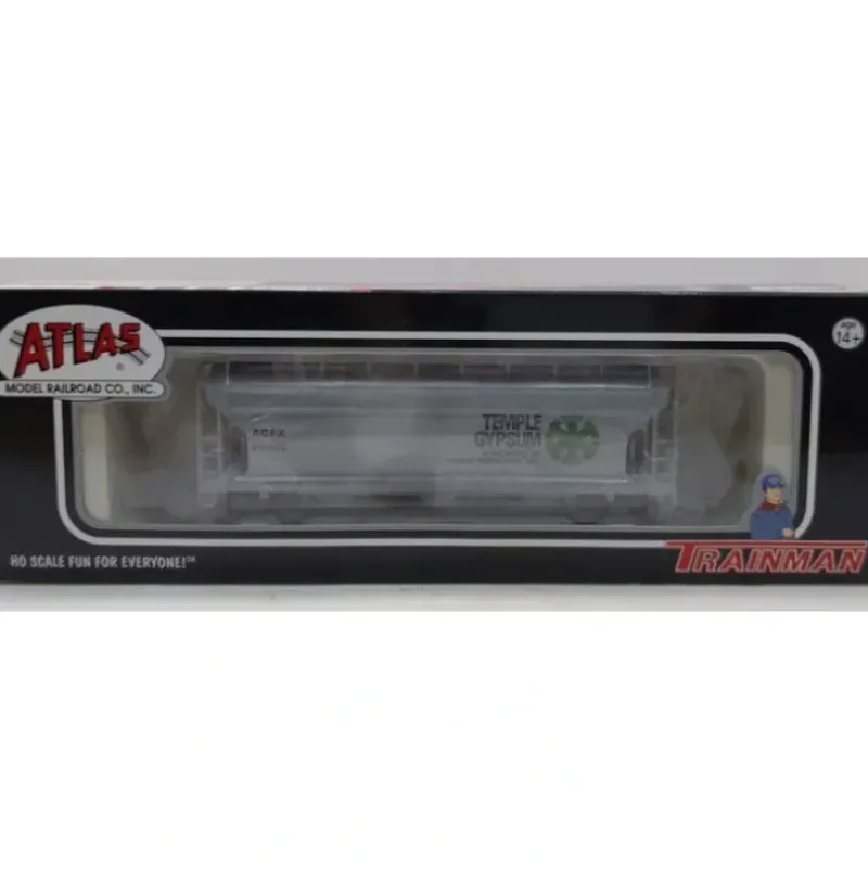 Trains|Atlas 18967A 3560 HO Temple Gypsum ACF 3560 Centerflow Hopper #64252 - Model Train Junction: Quality Parts and Art Supplies