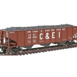 Trains|Atlas 1391A C&EI 70T 3-Bay Hopper #98676 - Model Train Junction: Quality Parts and Art Supplies