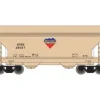 Trains|Atlas 39279A N Scale BPRR 2-Bay Centerflow Hopper #25027 - Model Train Junction: Quality Parts and Art Supplies