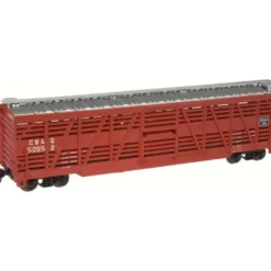 Trains|Atlas 35430A N Scale CB&Q 50' Stock Car #50561 - Model Train Junction: Quality Parts and Art Supplies