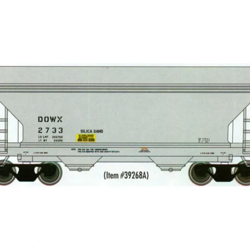 Trains|Atlas 39267A N Scale Dow 2-Bay Centerflow Hopper #2712 - Model Train Junction: Quality Parts and Art Supplies