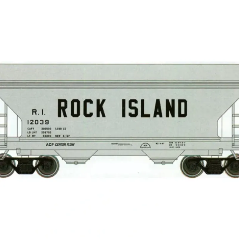 Trains|Atlas 39271A N Scale RI 2-Bay Centerflow Hopper #12039 - Model Train Junction: Quality Parts and Art Supplies