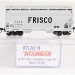 Trains|Atlas 39269A N Scale SLSF 2-Bay Centerflow Hopper #78595 - Model Train Junction: Quality Parts and Art Supplies