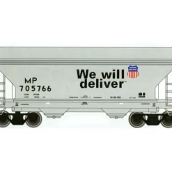 Trains|Atlas 39274A N Scale UP/MP 2-Bay Centerflow Hopper #705766 - Model Train Junction: Quality Parts and Art Supplies