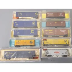 Trains|Atlas & Roundhouse N Scale Assorted Freight Cars: [10] EX/Box - Model Train Junction: Quality Parts and Art Supplies