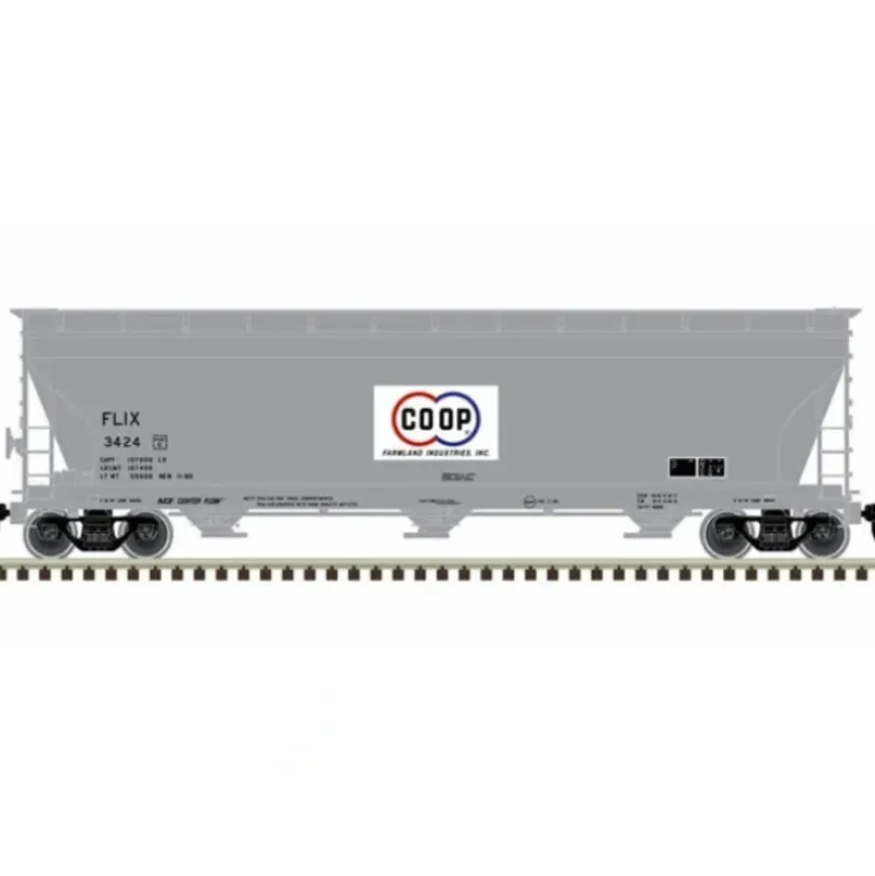 Atlas Master Line HO 20006943 4650 Centerflow Hopper, Farmland Co-Op #3424 - Model Train Junction: Quality Parts and Art Supplies Best
