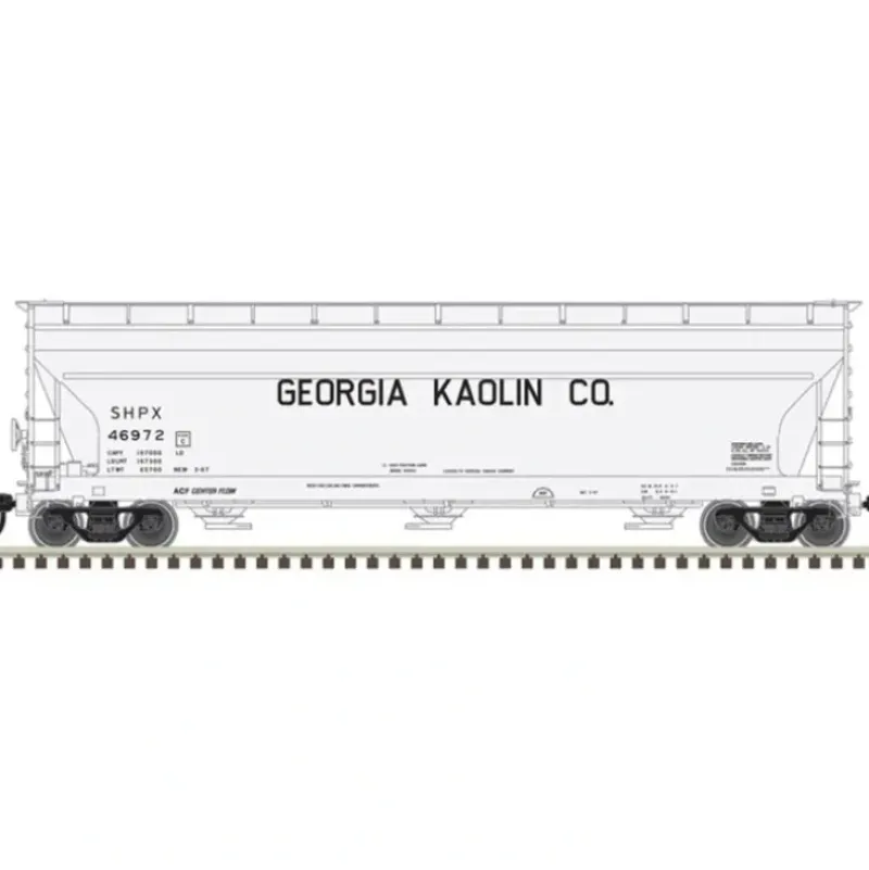 Atlas Master Line HO 20006937 4650 Centerflow Hopper, Georgia Kaolin #46969 - Model Train Junction: Quality Parts and Art Supplies New