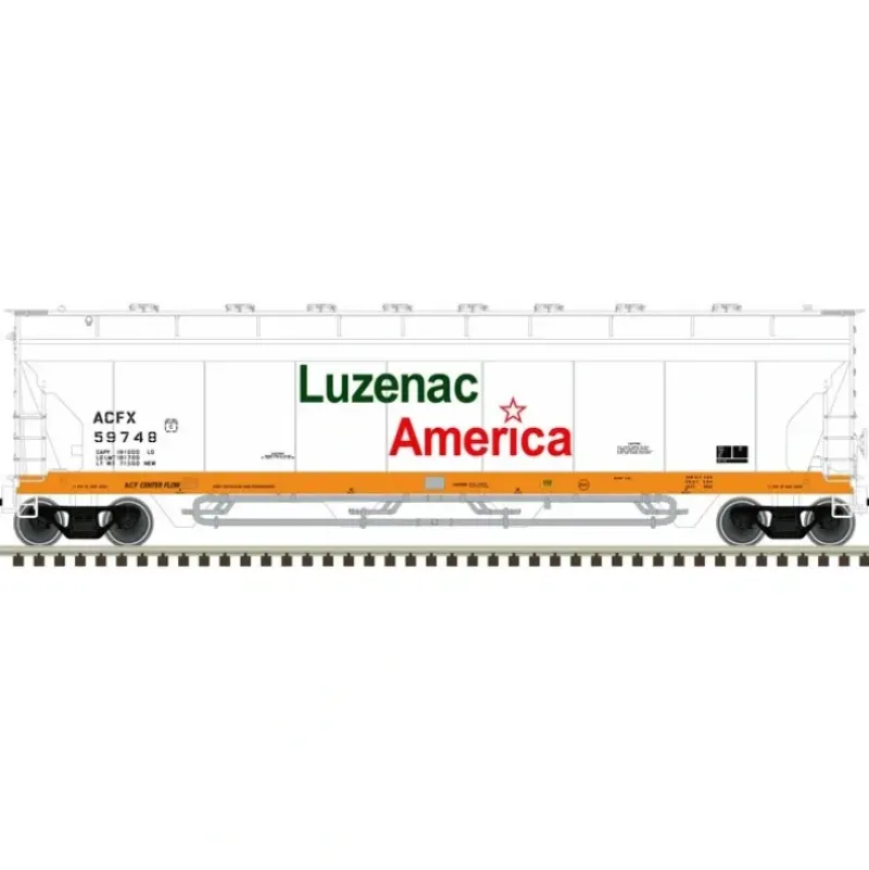 Atlas Master Line, HO Scale, 20006274 5701 Pressureaide Hopper, Luzenac America, #59762 - Model Train Junction: Quality Parts and Art Supplies New