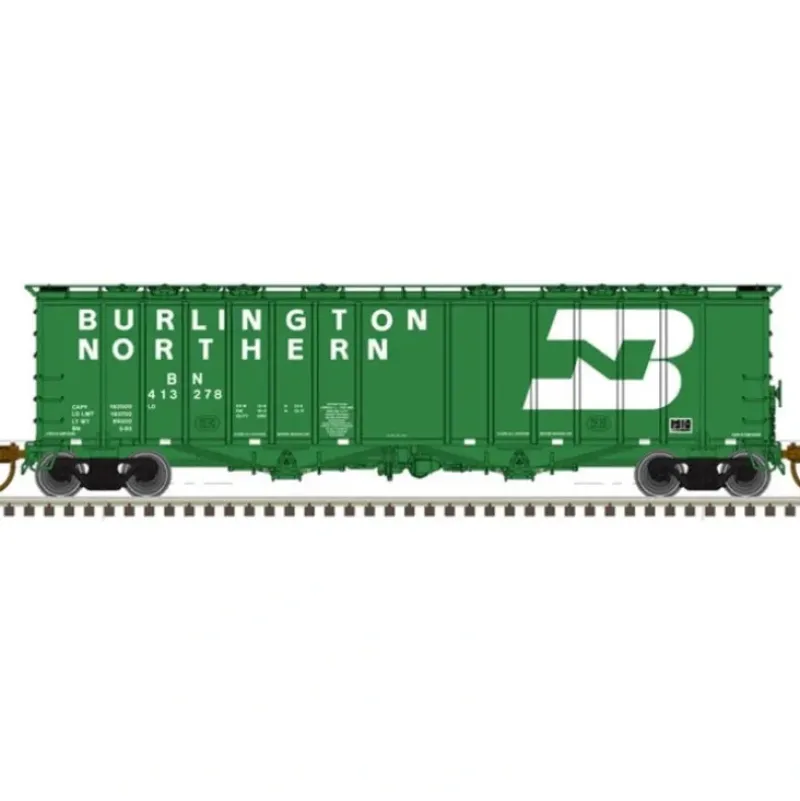 Atlas Master Line, N Scale, 50005812, 4180 Airslide Covered Hopper, Burlington Northern, #413346 - Model Train Junction: Quality Parts and Art Supplies Outlet