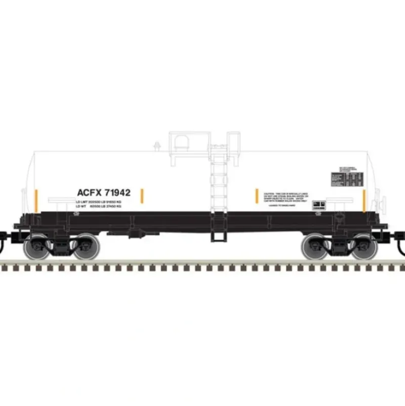 Atlas Master Line, N Scale, 50006149, Kaolin Tank Car, ACFX ,#71928 - Model Train Junction: Quality Parts and Art Supplies Online