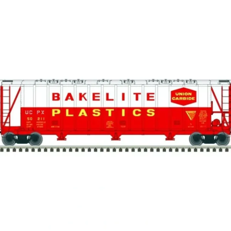 Atlas, N Scale, 50006330, General American 3500 Dry-Flo 3-Bay Covered Hopper, Bakelite Plastics, #50196 - Model Train Junction: Quality Parts and Art Supplies Hot