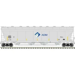 Atlas, N Scale, 50006071, Pressureaide Centerflow Covered Hopper Master, ADM, #50016 - Model Train Junction: Quality Parts and Art Supplies