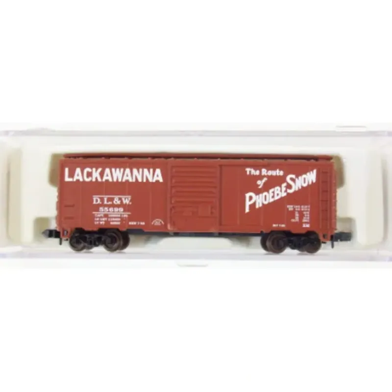 Trains|Atlas 34431N Scale Lackawanna 40' Boxcar - Model Train Junction: Quality Parts and Art Supplies