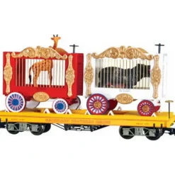 Trains|Bachmann 98382 Circus Flat Car w/Giraffe & Hippo Wagons w/Metal Wheels - Model Train Junction: Quality Parts and Art Supplies