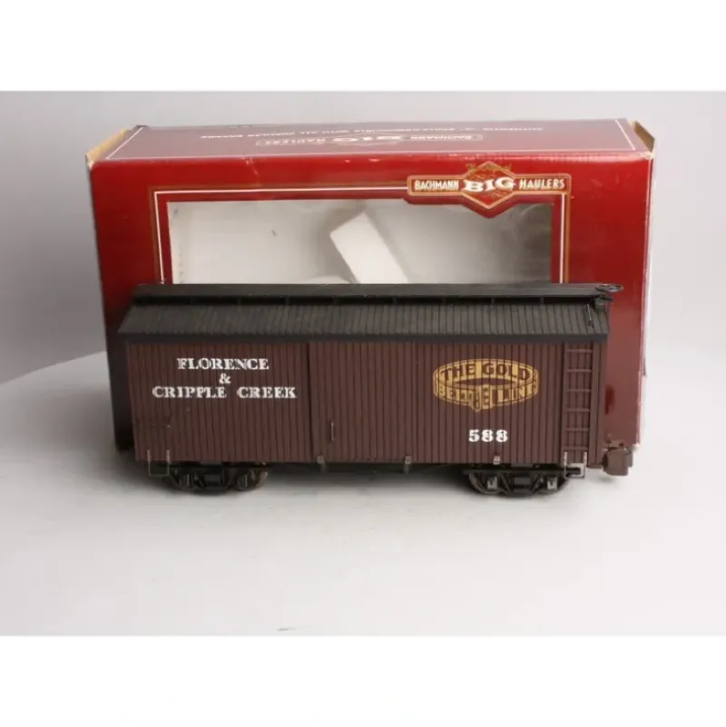 Trains|Bachmann 95344 Florence & Cripple Creek 20' Boxcar #588 EX/Box - Model Train Junction: Quality Parts and Art Supplies
