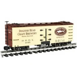 Trains|Bachmann 98695 G Dogfish Head Brewery Reefer Car w/Metal Wheels #1045 - Model Train Junction: Quality Parts and Art Supplies
