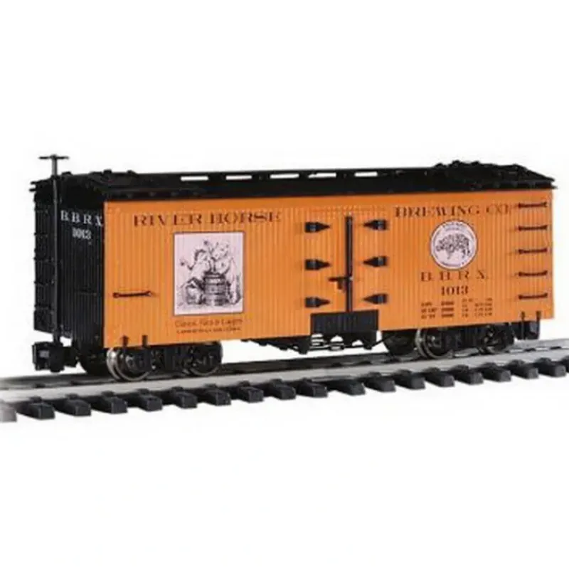 Trains|Bachmann 98685 G River Horse Brewing Co Reefer w/Metal Wheels #1013 - Model Train Junction: Quality Parts and Art Supplies