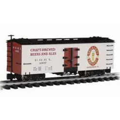Trains|Bachmann 98684 G Scale Bricktown Brewery Refrigerator Car - Metal Wheels - Model Train Junction: Quality Parts and Art Supplies