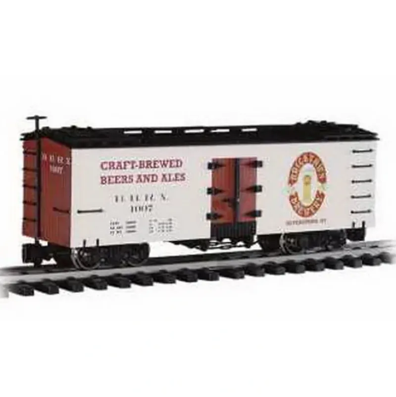 Trains|Bachmann 98684 G Scale Bricktown Brewery Refrigerator Car - Metal Wheels - Model Train Junction: Quality Parts and Art Supplies
