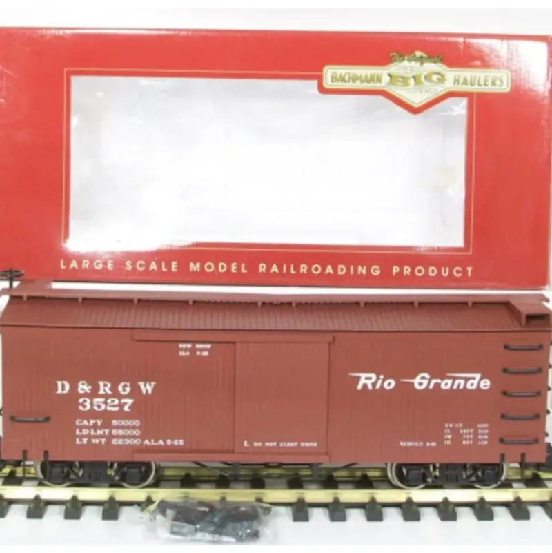 Trains|Bachmann 93318 G Scale Denver & Rio Grande Western Boxcar #3527 - Model Train Junction: Quality Parts and Art Supplies