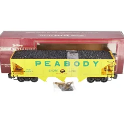 Trains|Bachmann 98229 G Scale Peabody 3-Bay Hopper w/ Coal Load - Model Train Junction: Quality Parts and Art Supplies