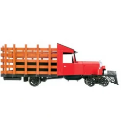 Trains|Bachmann 82394 G Scale Red & Black Rail Truck - Model Train Junction: Quality Parts and Art Supplies