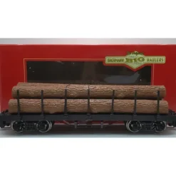 Trains|Bachmann 98470 G Scale Undecorated Flat Car with Logs - Model Train Junction: Quality Parts and Art Supplies