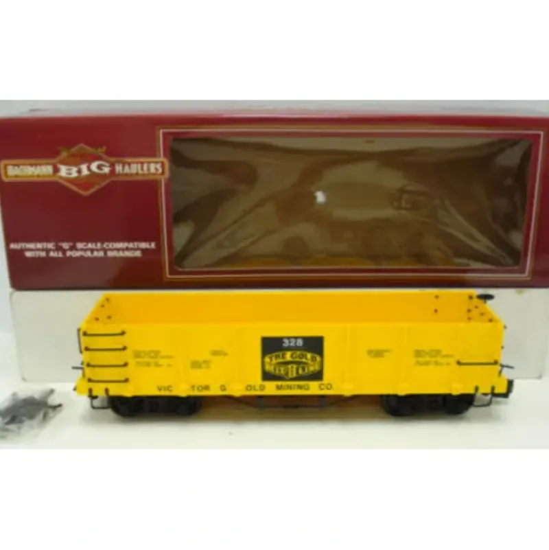 Trains|Bachmann 93747 G Scale Victor Gold Mining Gondola #328 - Model Train Junction: Quality Parts and Art Supplies
