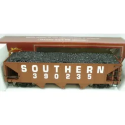 Trains|Bachmann 98204 G Southern 3 Bay Hopper with Coal Load #390235 (Metal Wheels) - Model Train Junction: Quality Parts and Art Supplies