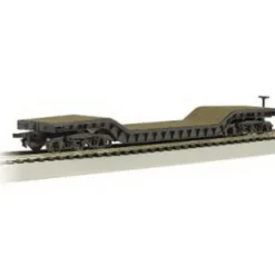 Trains|Bachmann 18349 HO 52' Center-Depressed Flat Car with No Load - Model Train Junction: Quality Parts and Art Supplies