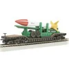 Trains|Bachmann 18347 HO 52' Depressed Center Flat Car w/Missile Load - Model Train Junction: Quality Parts and Art Supplies