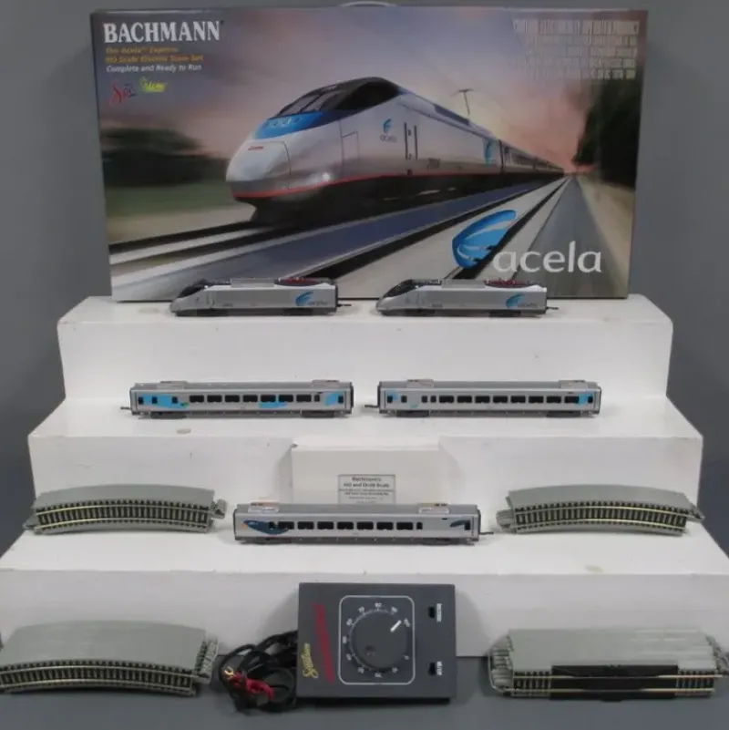 Trains|Bachmann 01202 HO Amtrak "Acela" Express High-Speed Electric Train Set - Model Train Junction: Quality Parts and Art Supplies